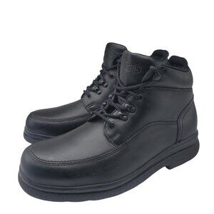 Black Leather Men's Boots